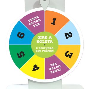 Roleta de Mesa para sorteio 50cm x 40cm personalizada com logomarca